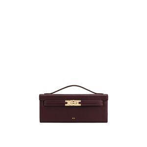 7574 Bria Structured Top Handle Bag - Deep Burgundy